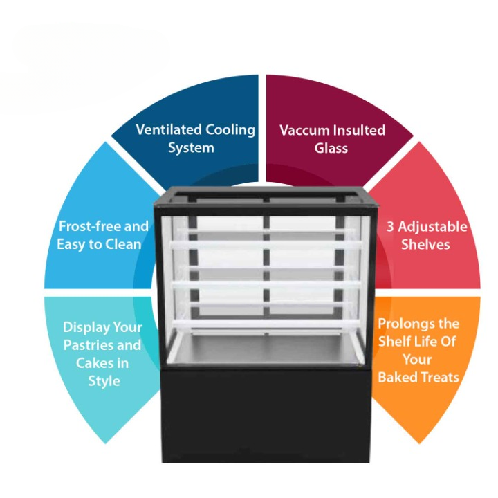 Cake Display Showcase Hot 3ft