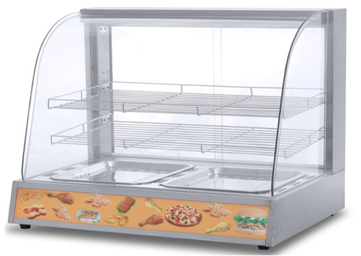 Imported Round Glass Food Warmer Big