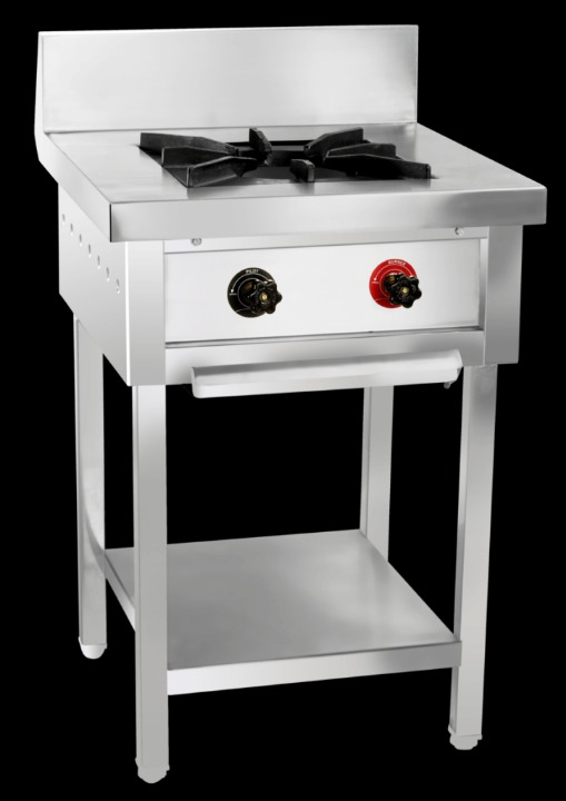 Single Burner Gas Range With Splash-back