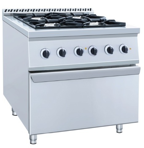 Six Burner Gas Range Prima Plus 900 With Electric Oven