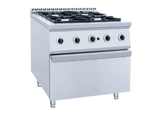 Six Burner Gas Range Prima Plus 900 With Gas Oven