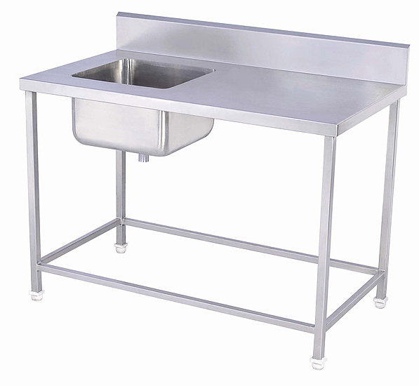 Ss Sink With Table: Sink On Lhs
